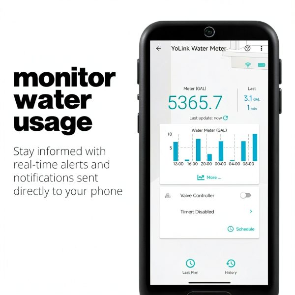 YoLink Smart Water Leak Detector App Control Valve Shut Off-5