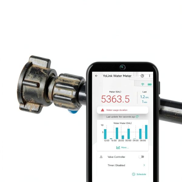YoLink Smart Water Leak Detector App Control Valve Shut Off-2