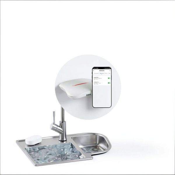 METAK Water Leak Detector 6 Sensor + 1 Gateway White Wi‑Fi System-5