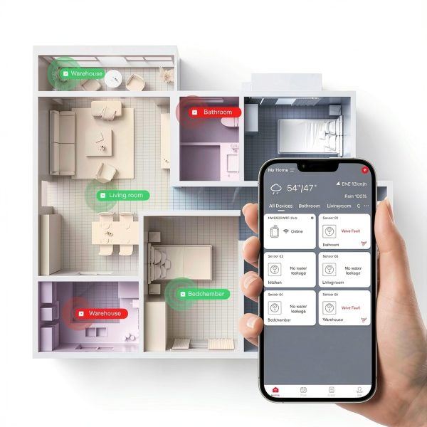 Water Leak Detector BALDR with 100dB Siren, App & Email Alerts-3