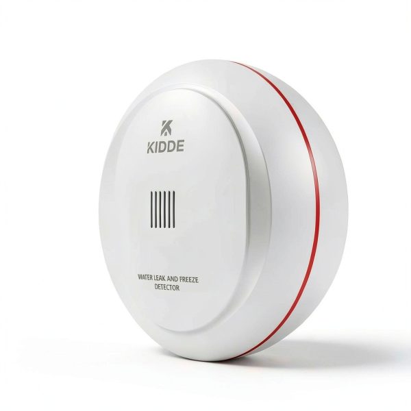 Water Leak Detector Kidde WiFi Battery Powered White Compact Sensor-9