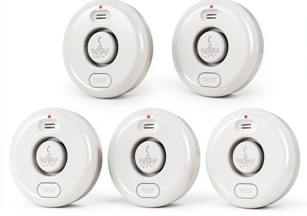Water Leak Detector RUIKORING WD70x5 5‑Sensor Set 120dB Alarm-0