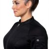 Chef Works Women's Arcadia Chef Coat - Grey Stretch Fabric, Raglan-2