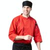 Uncommon Threads Unisex Epic 3/4 Sleeve Buttoned Chef Shirt with Vents-3