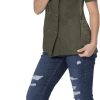 Chef Works Women's Mojave Short Sleeve Chef Coat Olive XL-1