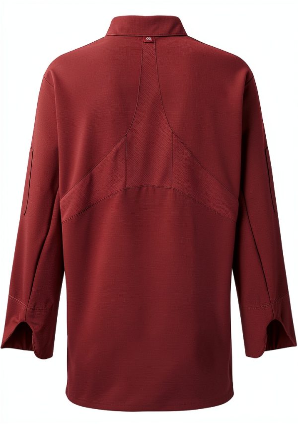 Red Kap womens Long Sleeve Ten Button Chef Coat With Mimix and Oilblok-3