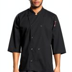 Uncommon Threads Unisex Epic 3/4 Sleeve Buttoned Chef Shirt with Vents-0