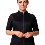 Chef Works Women's Arcadia Chef Coat - Grey Stretch Fabric, Raglan-0