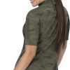 Chef Works Women's Mojave Short Sleeve Chef Coat Olive XL-2